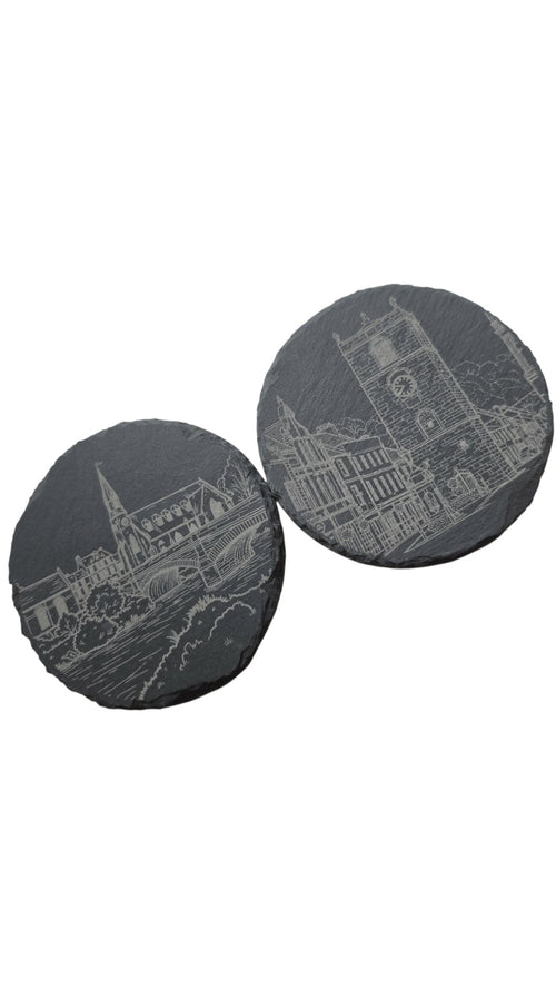 Personalised slate coaster