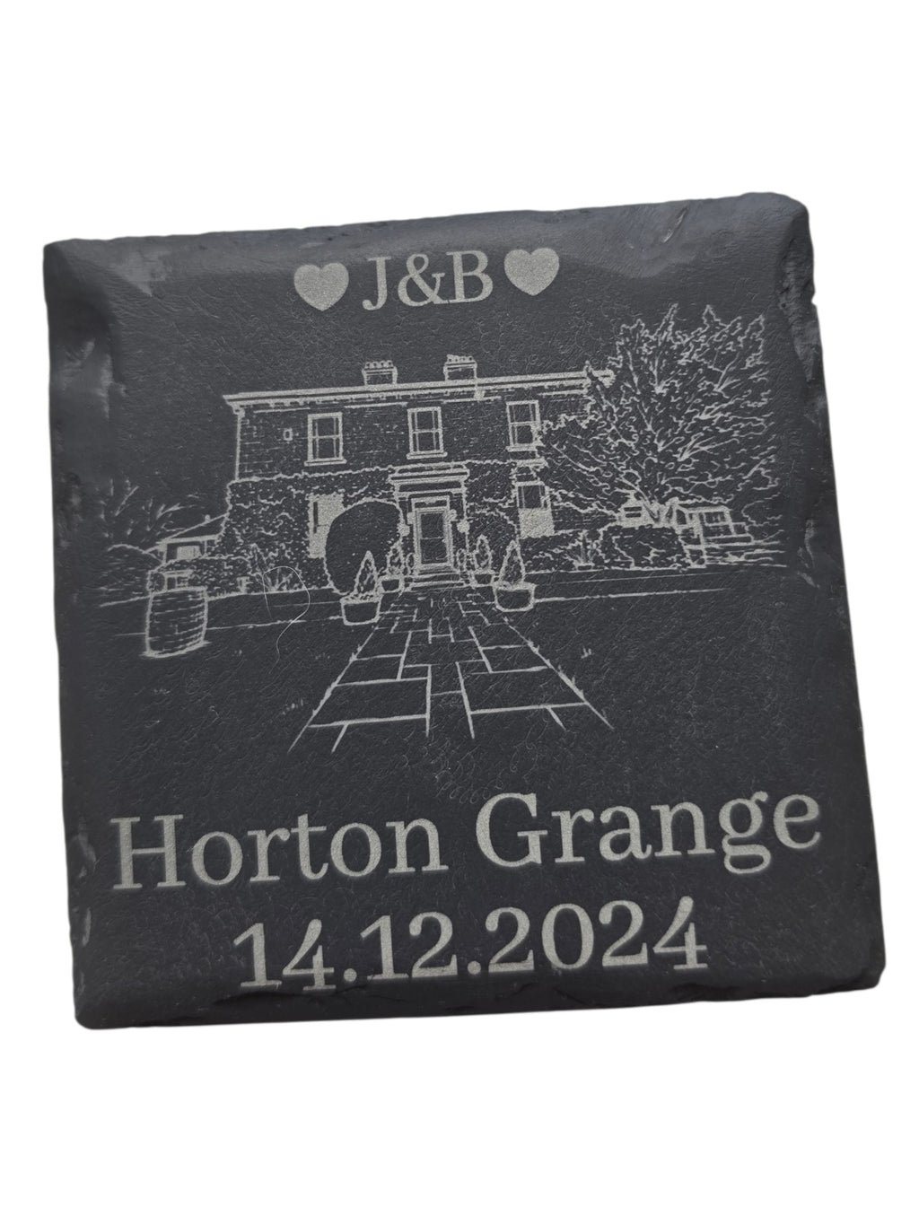 Personalised slate coaster