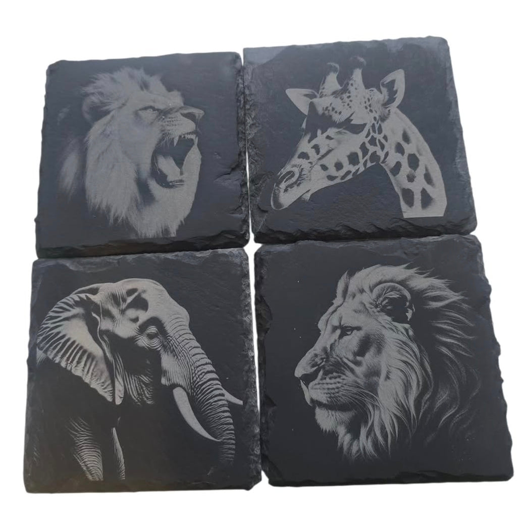 Personalised slate coaster