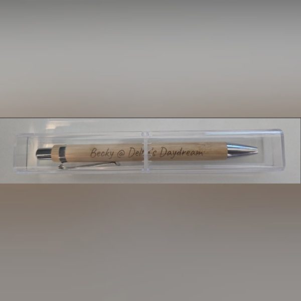 Personalised Bamboo Pen with Display Case