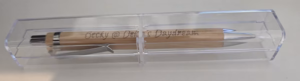 Personalised Bamboo Pen with Display Case - Image 2