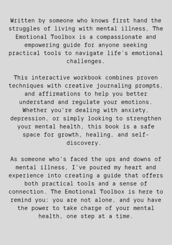 The Emotional Toolbox – A Self-Help Guide to Mental Wellness & Healing - Image 2